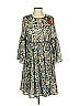 Bhanuni by Jyoti 100% Rayon Print Green Casual Dress Size 2 - photo 1