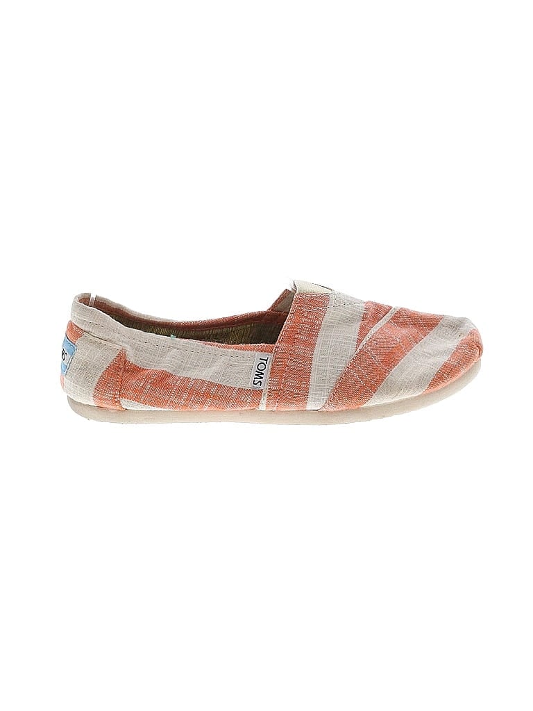 TOMS Stripes Orange Flats Size 5 1/2 - photo 1