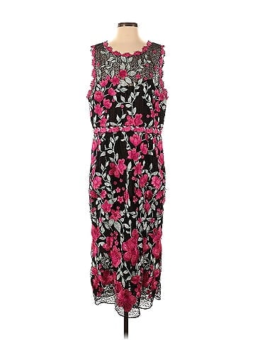 Adam Lippes Collective Long Sleeve Magenta Jumpsuit (view 1)