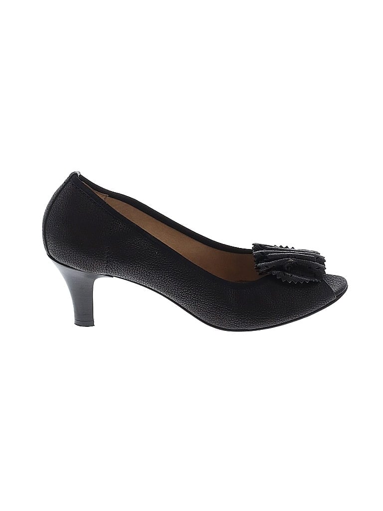 Mauro Teci 100% Leather Black Heels Size EU 39 - photo 1