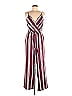 Ci Sono Stripes Burgundy Jumpsuit Size M - photo 1