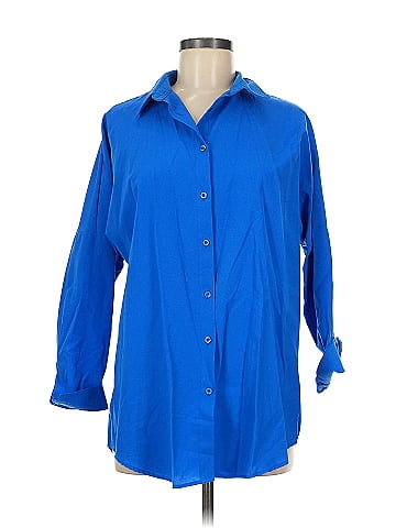 Big Dart 3/4 Sleeve Button-Down Shirt (view 1)