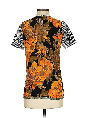 Gilmar Short Sleeve Silk Top (view 2)