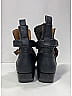 Chloé Black Suede Rylee Buckle Ankle Boots Size EU 37 1/2 - photo 5