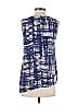 Classiques Entier 100% Silk Blue Sleeveless Silk Top Size S - photo 2