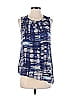 Classiques Entier 100% Silk Blue Sleeveless Silk Top Size S - photo 1