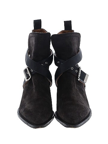 Chloé Suede Rylee Buckle Ankle Boots (view 2)