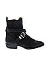 Chloé Black Suede Rylee Buckle Ankle Boots Size EU 37 1/2 - photo 1