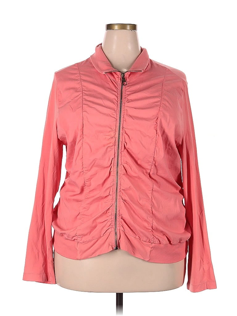 XCVI Solid Pink Jacket Size 2X - photo 1