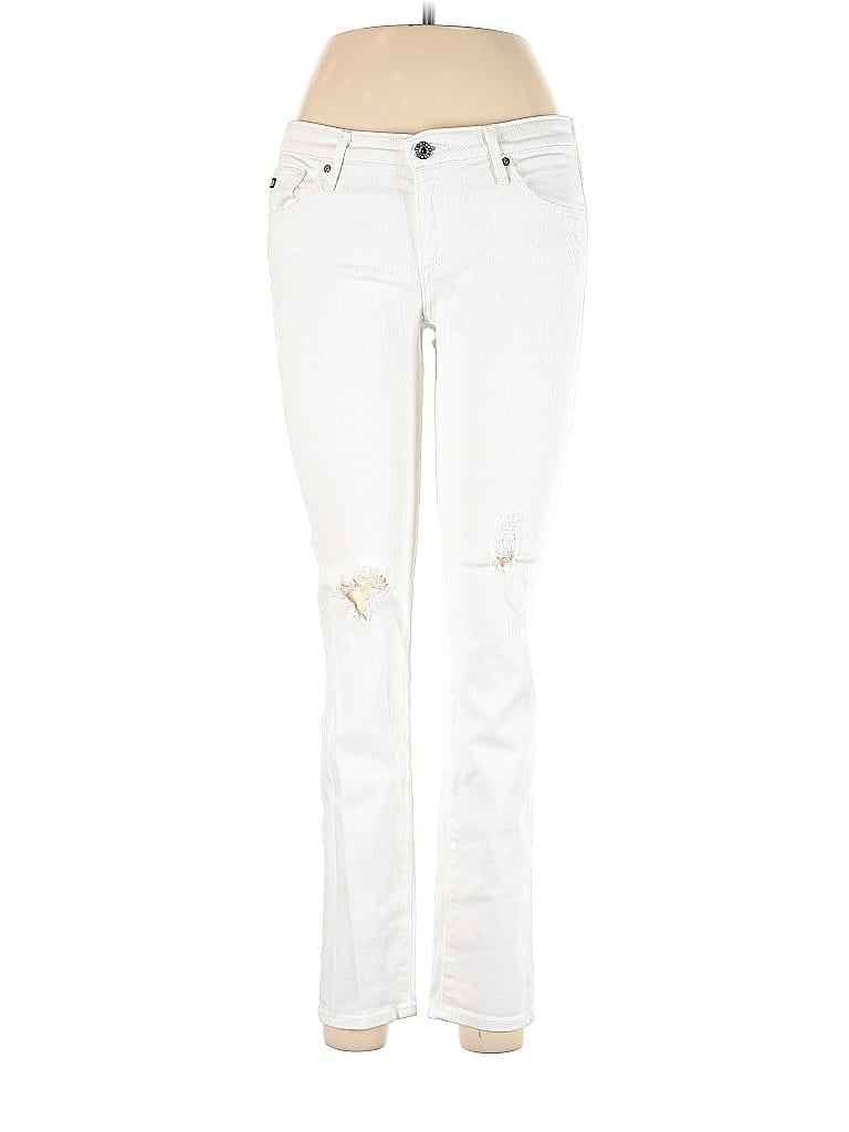 Adriano Goldschmied Hearts White Jeans Size 28 waist - photo 1