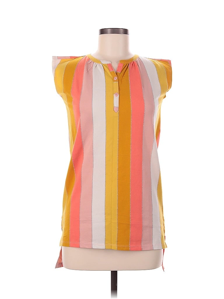 Pre-owned Tea Sleeveless Blouse