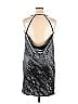 Halston Heritage 100% Polyester Metallic Gray Cocktail Dress Size 14 - photo 2