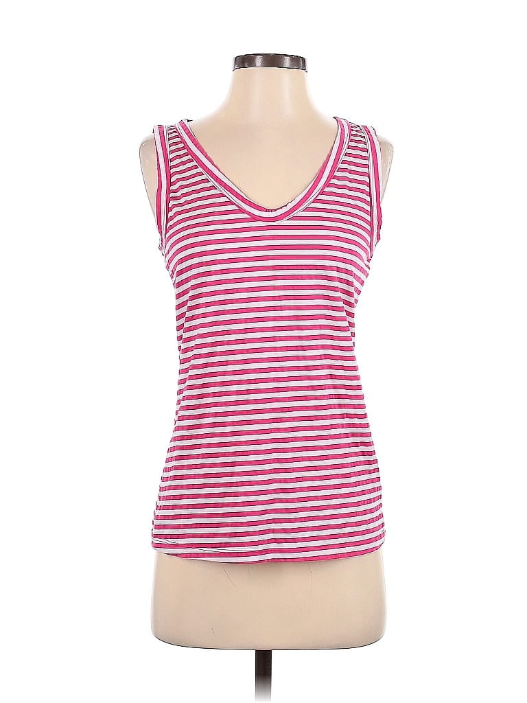 Pre-owned T.la Tank Top Red Sweetheart Neckline Tops