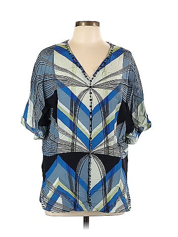 Robert Graham Short Sleeve Silk Top (view 1)