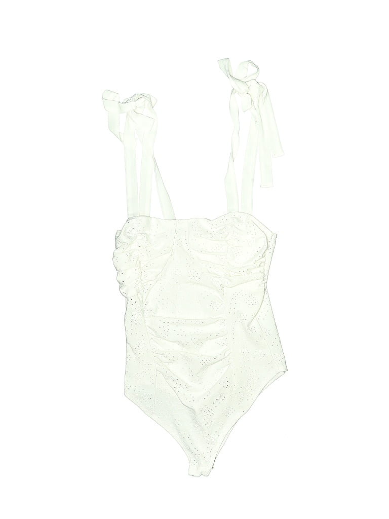 LA Banga USA Ivory White Bodysuit Size L - photo 1