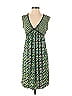 Max Studio Print Green Casual Dress Size S - photo 1