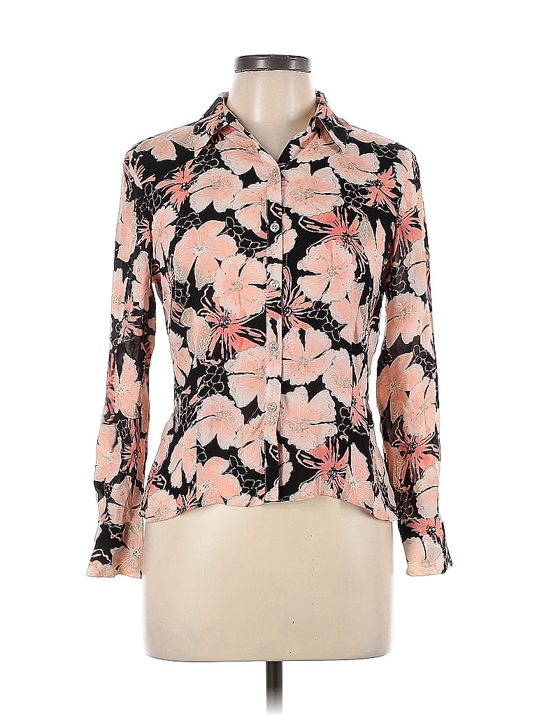 Alfani Women's Woven Back Top Pink Size Large