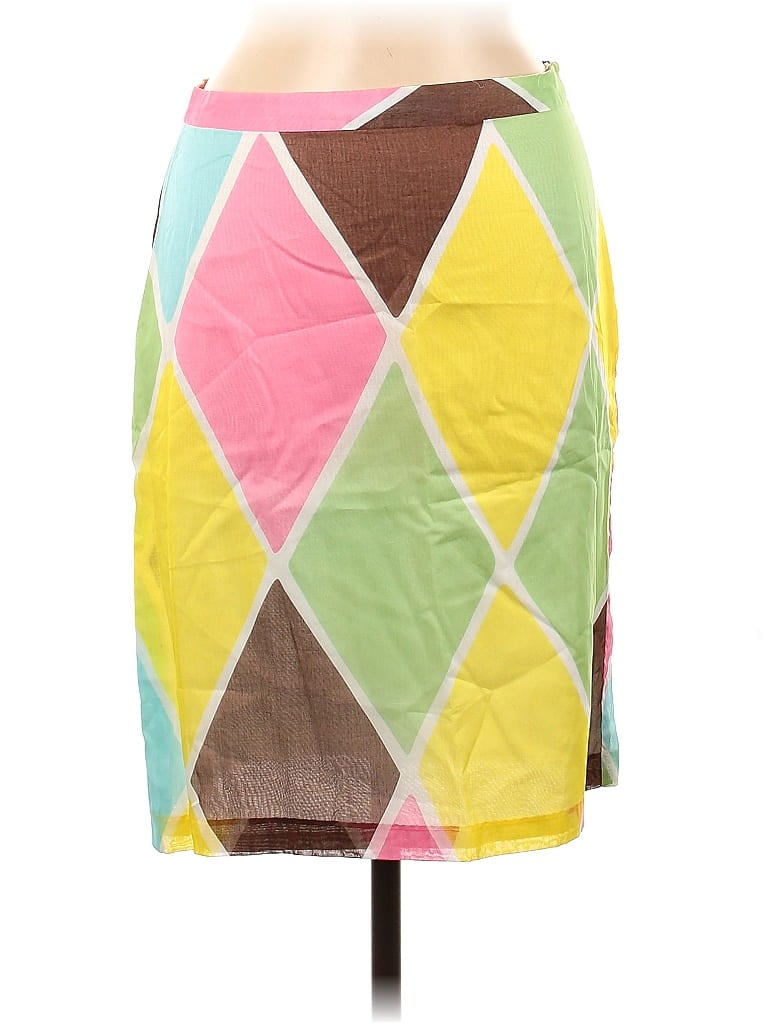 Pre-owned An Original Milly Of New York Casual Skirt In Yellow