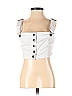 BB Dakota Silver White Sleeveless Top Size S - photo 1