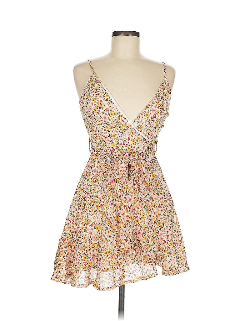 Pre-owned Assorted Brands Casual Dress In Yellow