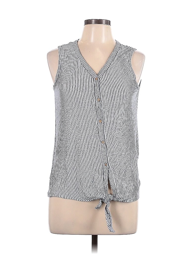 RACHEL ZOE TJX Pre-owned Sleeveless Blouse In Blue