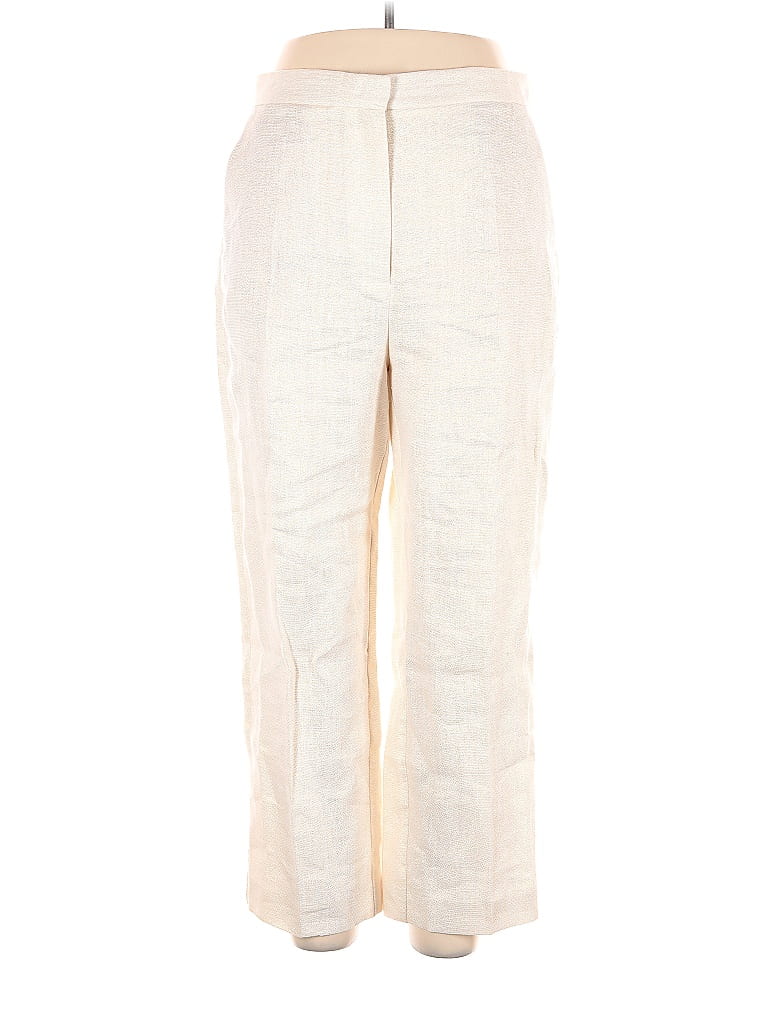 Zara Ivory Linen Pants Size XL 53 off ThredUp