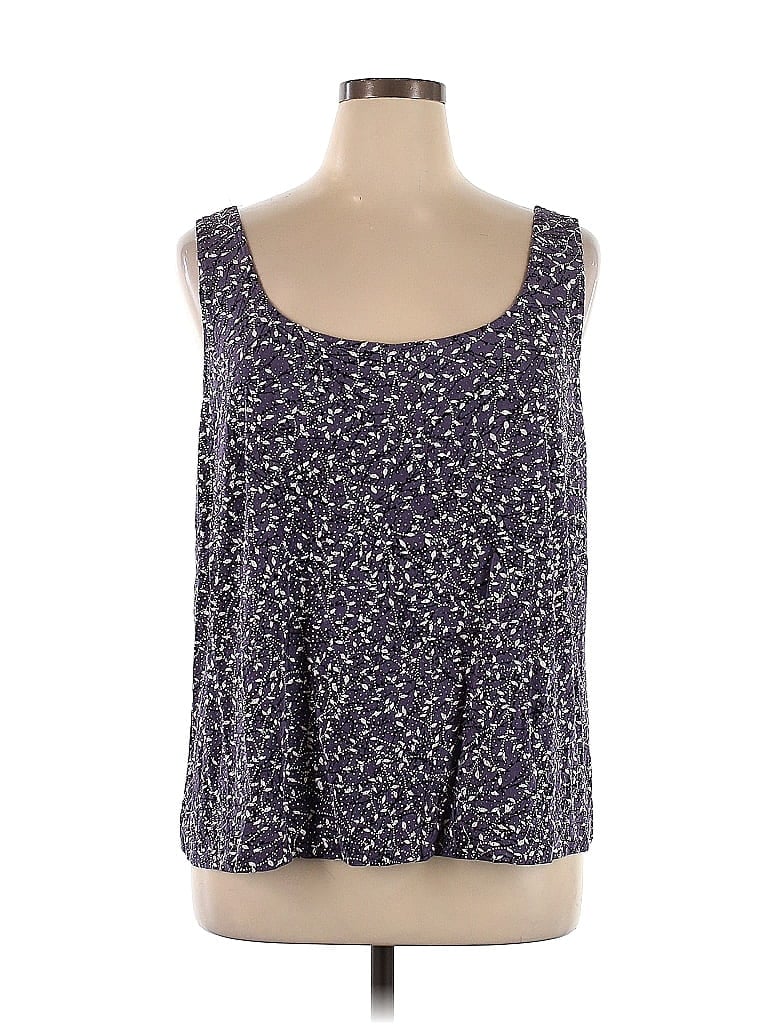Alex Evenings Purple Sleeveless Blouse Size 1X - photo 1