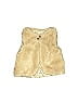 Zara Baby 100% Polyester Gold Faux Fur Vest Size 6-9 mo - photo 1