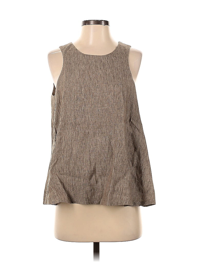 Pre-owned Shosh Sleeveless Blouse In Brown