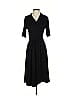 Kaiya Solid Black Casual Dress Size P (petite) - photo 1