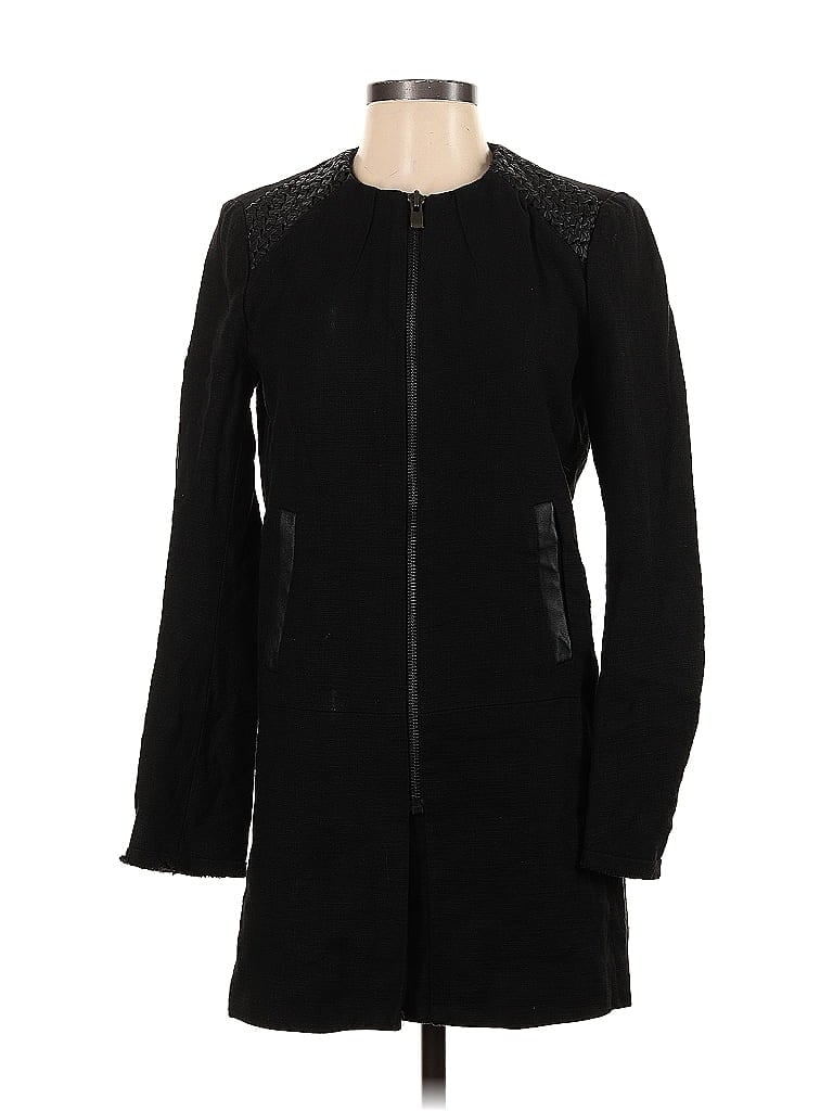 Pre-owned Maje Coat In Black