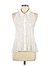 Fashion Star for H&M Ivory Sleeveless Button-Down Shirt Size 6 - photo 1