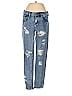 Melville 100% Cotton Hearts Blue Jeans Size 24 waist - photo 1