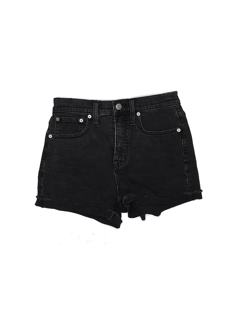 Madewell Black Denim Shorts Size 24 waist - photo 1
