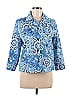 MULTIPLES Paisley Blue Blazer Size M - photo 1