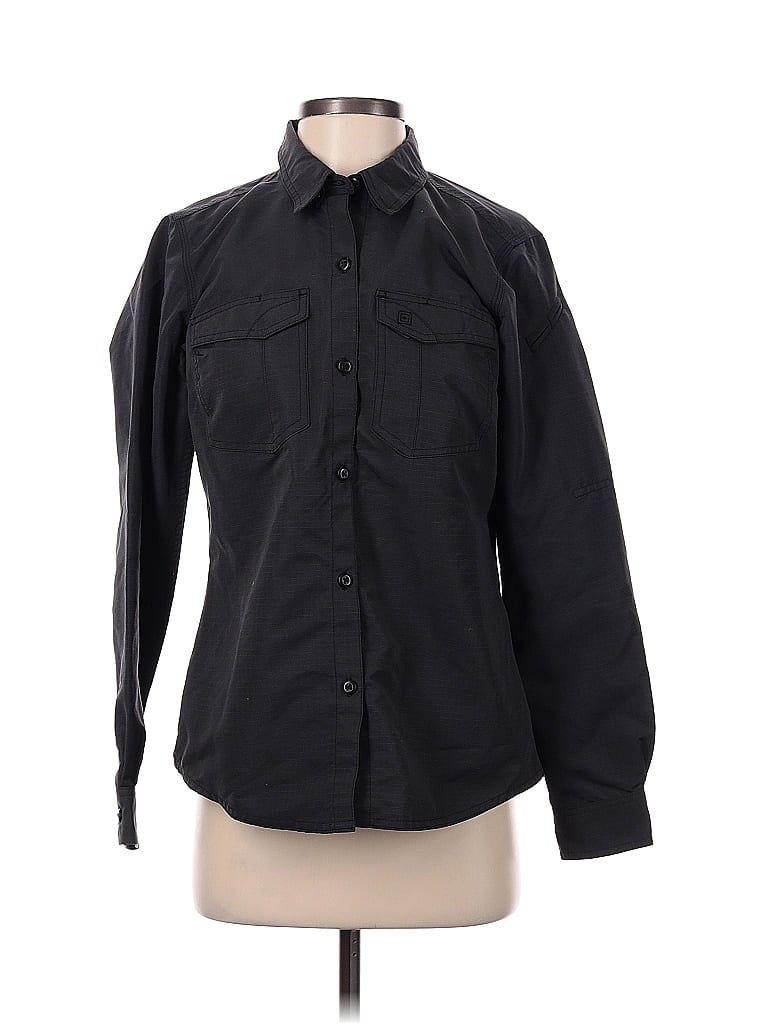 5.11 Tactical Series 100% Polyester Black Long Sleeve Blouse Size XS - photo 1