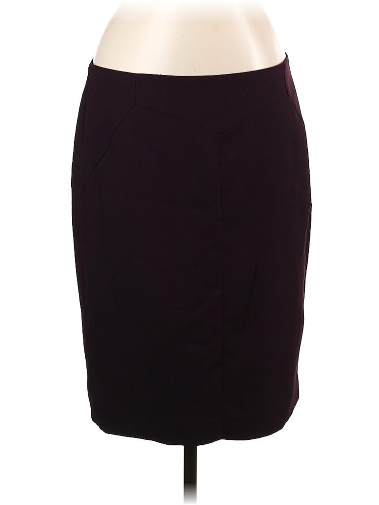 Pre-owned Worthington Formal Skirt In Burgundy