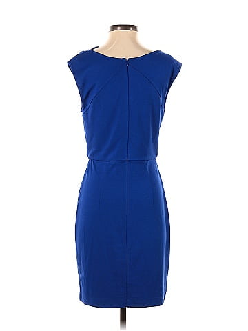 Ann Taylor Solid Blue Cocktail Dress Size 4 (Petite) - 74% off | ThredUp