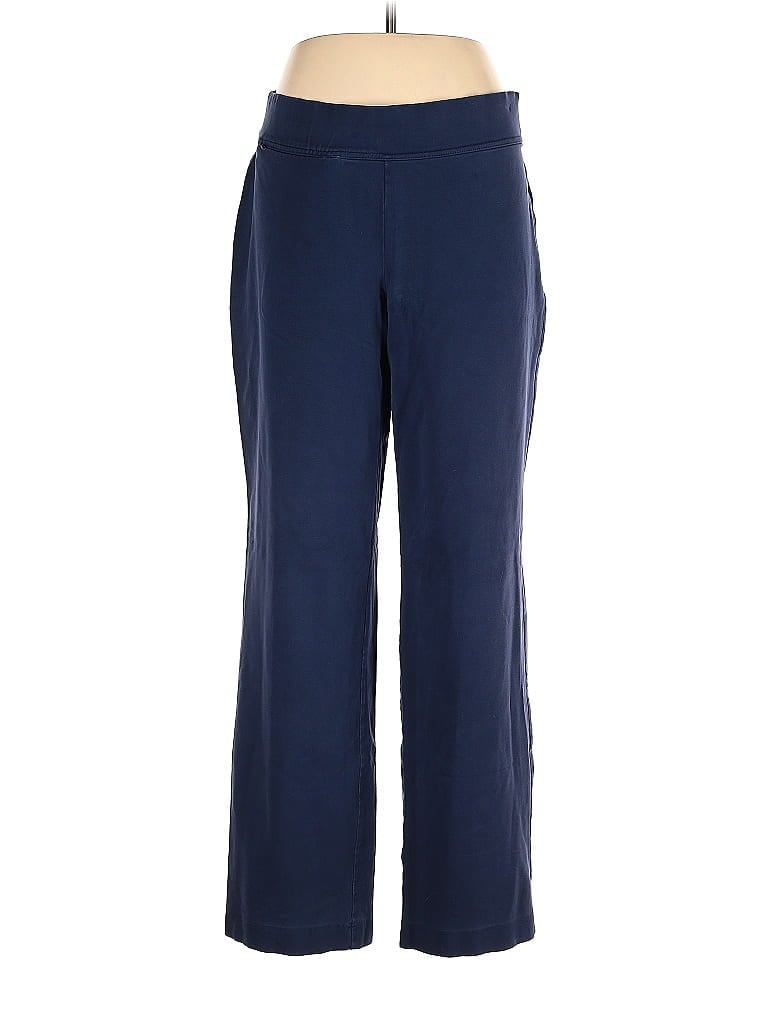 Pre-owned Lands' End Casual Pants In Blue