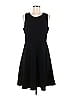 Leota Solid Black Casual Dress Size M - photo 1