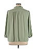 Ann Taylor LOFT Outlet 100% Polyester Green 3/4 Sleeve Blouse Size XL - photo 2