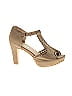 getmorebeauty Tan Gray Heels Size EU 40 - photo 1