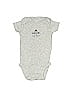 Carter's 100% Cotton Solid Gray Short Sleeve Onesie 0-3 MO / 3 MO - photo 1