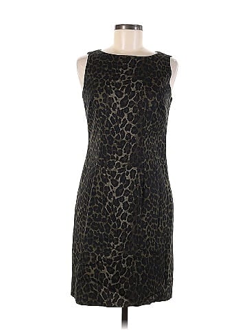 Ann Taylor Animal Print Black Cocktail Dress Size 6 (Petite) - 74% off |  ThredUp