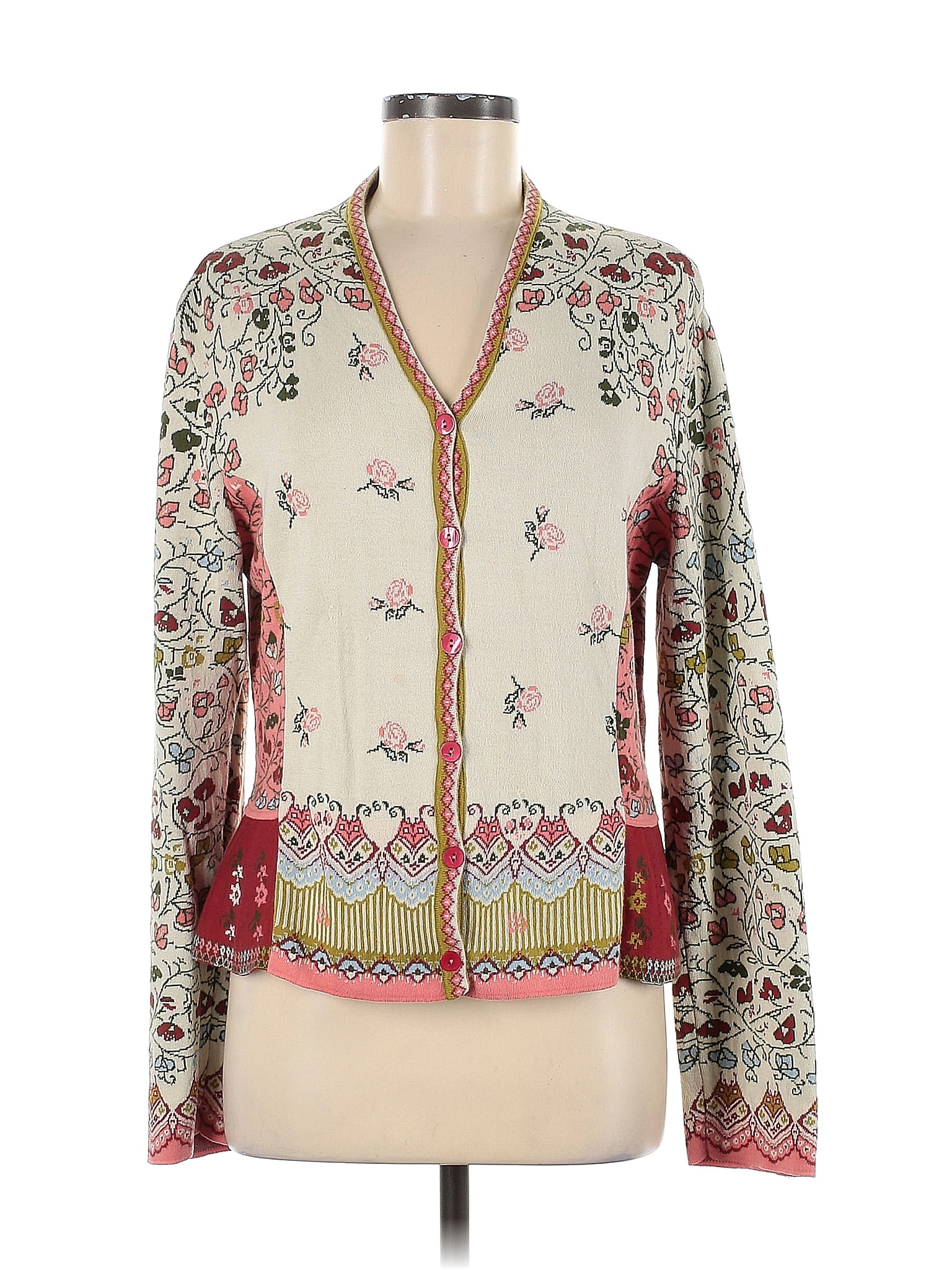 IVKO 100% Cotton Ivory Cardigan Size 44 (EU) - 26% off | ThredUp