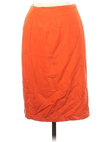 Linda Allard Ellen Tracy Silk Skirt (view 1)