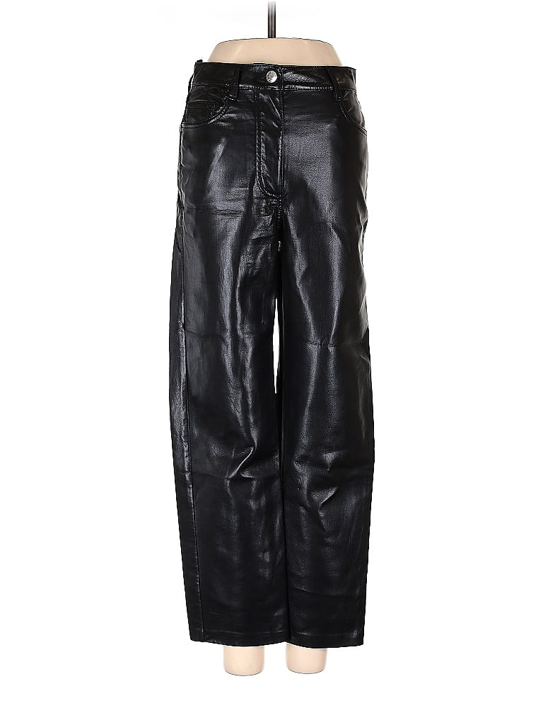 Pre-owned Wilfred Faux Leather Pants In Black