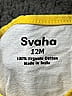 Svaha 100% Organic Cotton Color Block Yellow Short Sleeve Onesie 9-12 MO / 12 MO - photo 3