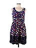 Moulinette Soeurs 100% Silk Hearts Blue Casual Dress Size 6 - photo 1