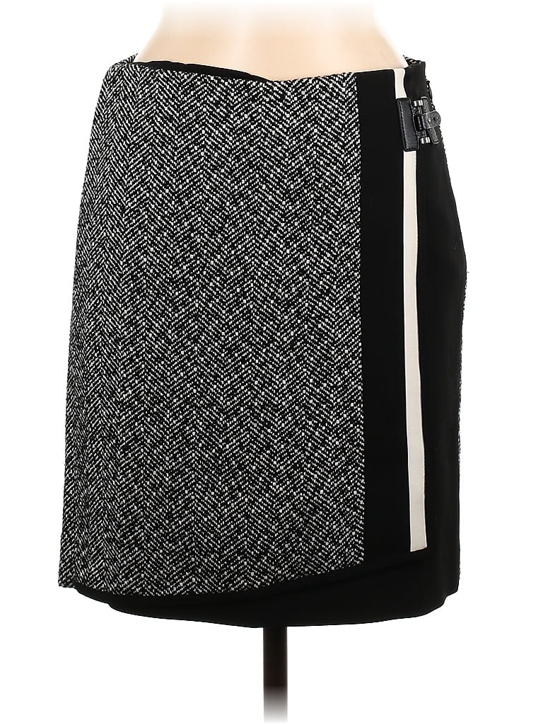 Pre-owned White House Black Market Casual Skirt In Black